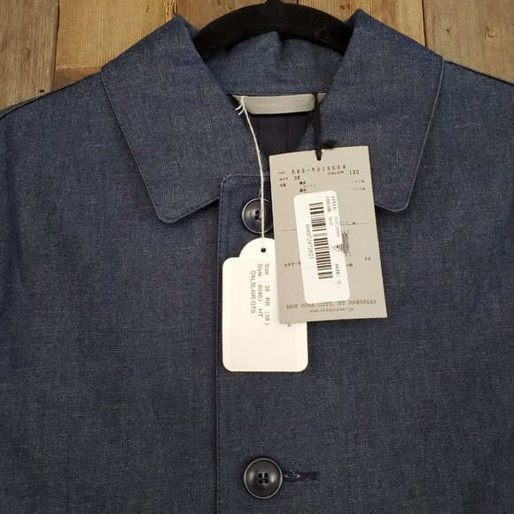 New Todd Snyder (sample?) double face Rain/Trench coat Reversible 38 Mens M - Picture 4 of 16